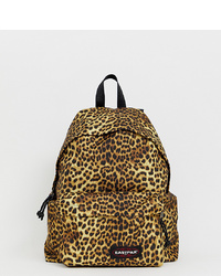 Женский светло-коричневый рюкзак с леопардовым принтом от Eastpak