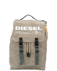 Мужской светло-коричневый рюкзак с принтом от Diesel