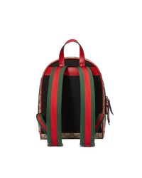 Женский светло-коричневый рюкзак с принтом от Gucci