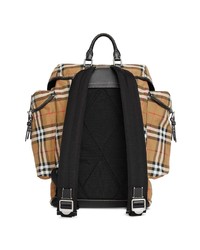 Мужской светло-коричневый рюкзак с принтом от Burberry