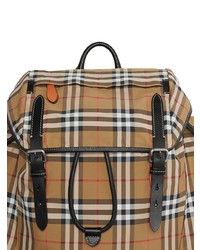 Мужской светло-коричневый рюкзак с принтом от Burberry