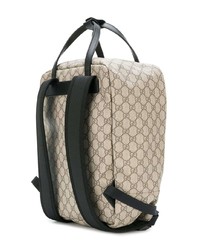 Мужской светло-коричневый рюкзак с принтом от Gucci