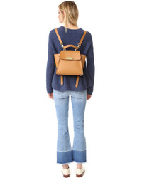 Женский светло-коричневый рюкзак от Zac Posen