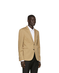Мужской светло-коричневый сатиновый пиджак от Ps By Paul Smith