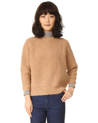 Женский светло-коричневый свитер из мохера от Demy Lee