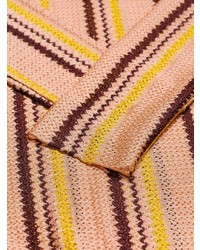 Женский светло-коричневый свитер с v-образным вырезом с принтом от Marni