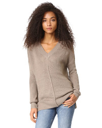Женский светло-коричневый свитер с v-образным вырезом от BB Dakota