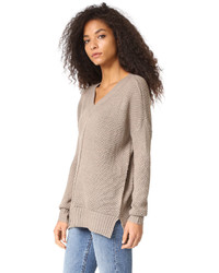 Женский светло-коричневый свитер с v-образным вырезом от BB Dakota