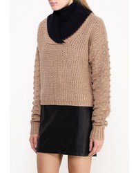 Женский светло-коричневый свитер с v-образным вырезом от See by Chloe