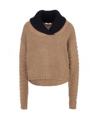 Женский светло-коричневый свитер с v-образным вырезом от See by Chloe