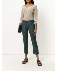 Женский светло-коричневый свитер с v-образным вырезом от Charlott