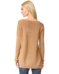 Женский светло-коричневый свитер с v-образным вырезом от Dsquared2