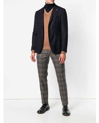 Мужской светло-коричневый свитер с v-образным вырезом от Fay