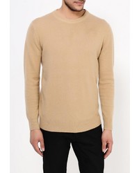 Мужской светло-коричневый свитер с v-образным вырезом от Zaroo Cashmere