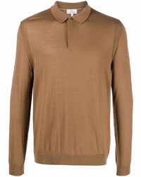 Мужской светло-коричневый свитер с воротником поло от Woolrich