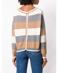 Женский светло-коричневый свитер с круглым вырезом с принтом от Twin-Set