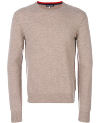Мужской светло-коричневый свитер с круглым вырезом от Alex Mill