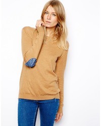 Женский светло-коричневый свитер с круглым вырезом от Asos