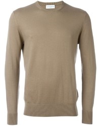 Мужской светло-коричневый свитер с круглым вырезом от Ballantyne