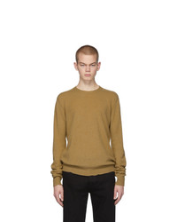 Мужской светло-коричневый свитер с круглым вырезом от Bottega Veneta
