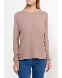 Женский светло-коричневый свитер с круглым вырезом от Broadway