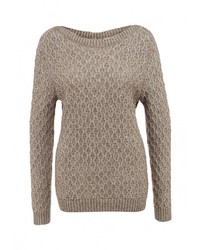 Женский светло-коричневый свитер с круглым вырезом от Bruebeck