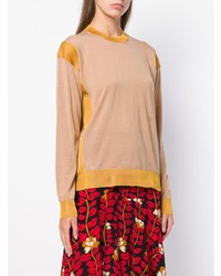Женский светло-коричневый свитер с круглым вырезом от Sonia Rykiel