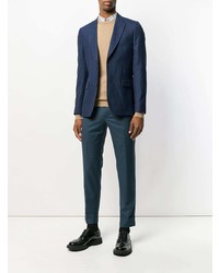 Мужской светло-коричневый свитер с круглым вырезом от Prada