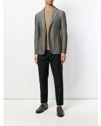 Мужской светло-коричневый свитер с круглым вырезом от Drumohr