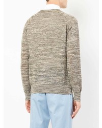Мужской светло-коричневый свитер с круглым вырезом от D'urban