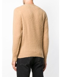 Мужской светло-коричневый свитер с круглым вырезом от Howlin'