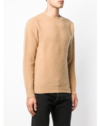 Мужской светло-коричневый свитер с круглым вырезом от Howlin'