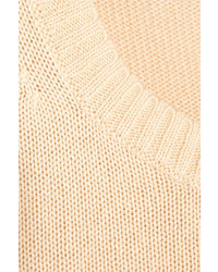 Женский светло-коричневый свитер с круглым вырезом от J.Crew