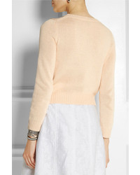 Женский светло-коричневый свитер с круглым вырезом от J.Crew