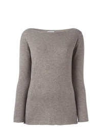 Женский светло-коричневый свитер с круглым вырезом от Fashion Clinic Timeless