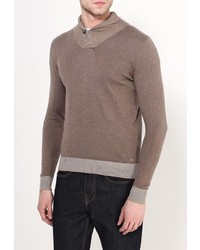 Мужской светло-коричневый свитер с круглым вырезом от Gas
