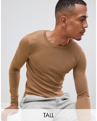 Мужской светло-коричневый свитер с круглым вырезом от Gianni Feraud