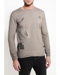 Мужской светло-коричневый свитер с круглым вырезом от Gianni Lupo