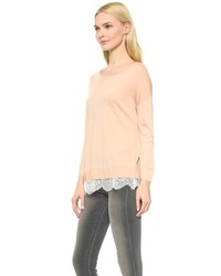 Женский светло-коричневый свитер с круглым вырезом от Joie