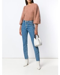 Женский светло-коричневый свитер с круглым вырезом от Ulla Johnson