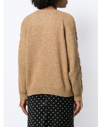 Женский светло-коричневый свитер с круглым вырезом от IRO