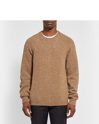 Мужской светло-коричневый свитер с круглым вырезом от Maison Margiela