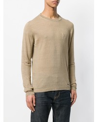 Мужской светло-коричневый свитер с круглым вырезом от Woolrich