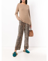 Женский светло-коричневый свитер с круглым вырезом от 'S Max Mara