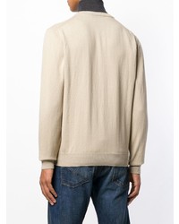 Мужской светло-коричневый свитер с круглым вырезом от Peuterey