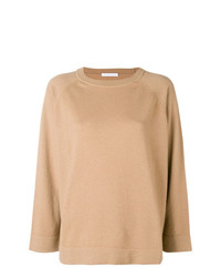 Женский светло-коричневый свитер с круглым вырезом от Societe Anonyme
