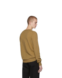 Мужской светло-коричневый свитер с круглым вырезом от Bottega Veneta