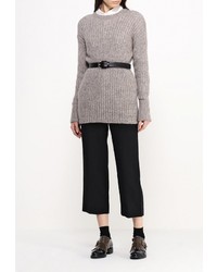 Женский светло-коричневый свитер с круглым вырезом от Theory