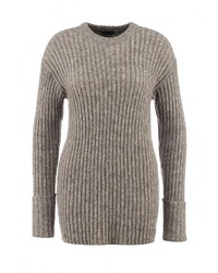 Женский светло-коричневый свитер с круглым вырезом от Theory