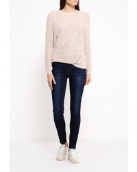 Женский светло-коричневый свитер с круглым вырезом от Tom Farr